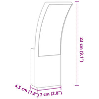 vidaXL Applique per Esterni con LED 2 pz Bianche Alluminio Pressofuso