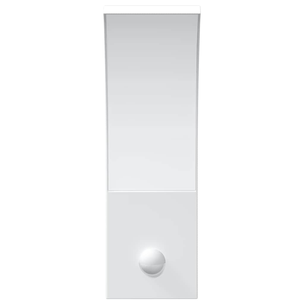 vidaXL Applique con LED e Sensore 2 pz Bianche in Alluminio Pressofuso