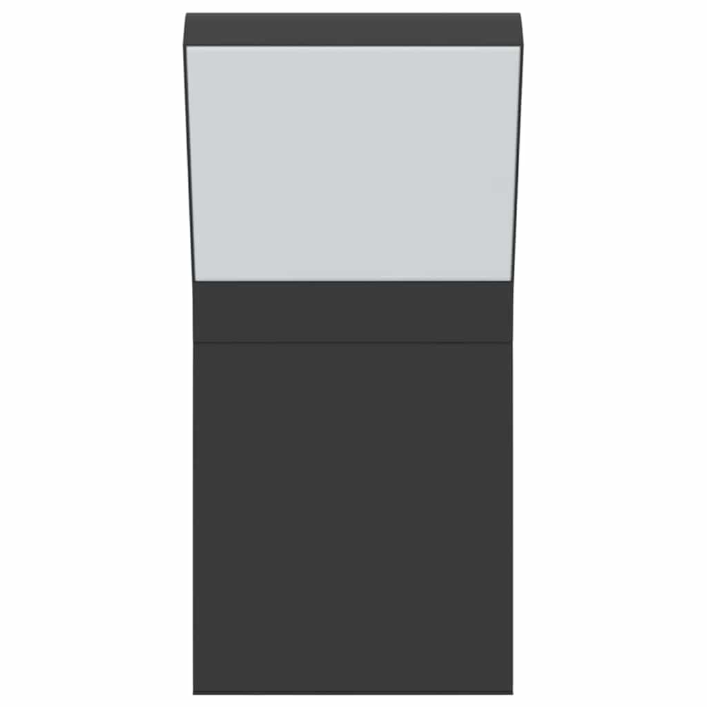 Applique per Esterni con LED 2 pz Nere Alluminio Pressofuso 4006269