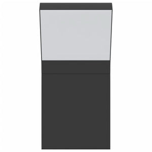 Applique per Esterni con LED 2 pz Nere Alluminio Pressofuso