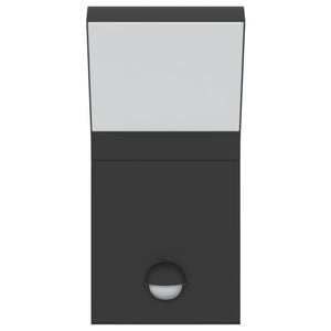 Applique con LED e Sensore Nera in Alluminio Pressofuso 4006270