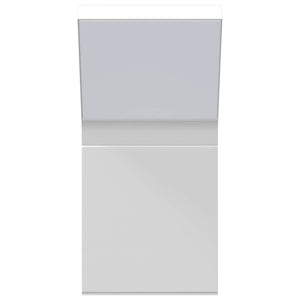 vidaXL Applique per Esterni con LED 2 pz Bianche Alluminio Pressofuso