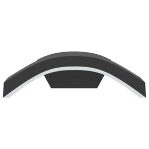 Applique per Esterni con LED 2 pz Nere Alluminio Pressofuso