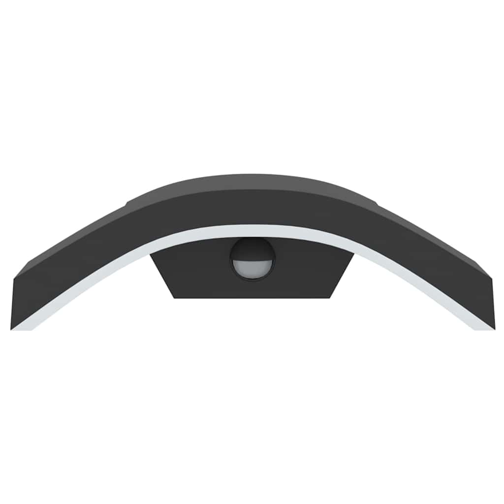 Applique LED da esterno con sensore a infrarossi 27,5 x 7 x 10 cm alluminio nero 02_0056592