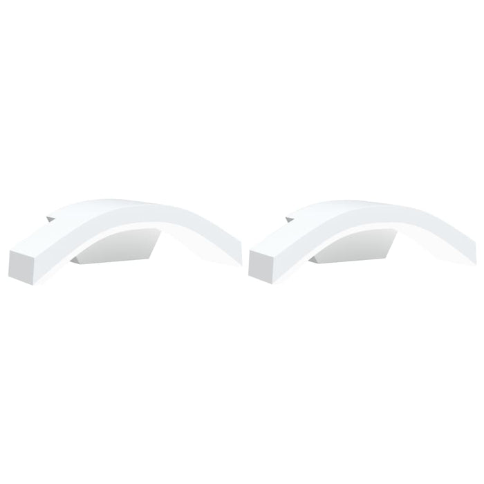 Applique per Esterni con LED 2 pz Bianche Alluminio Pressofuso 4006281