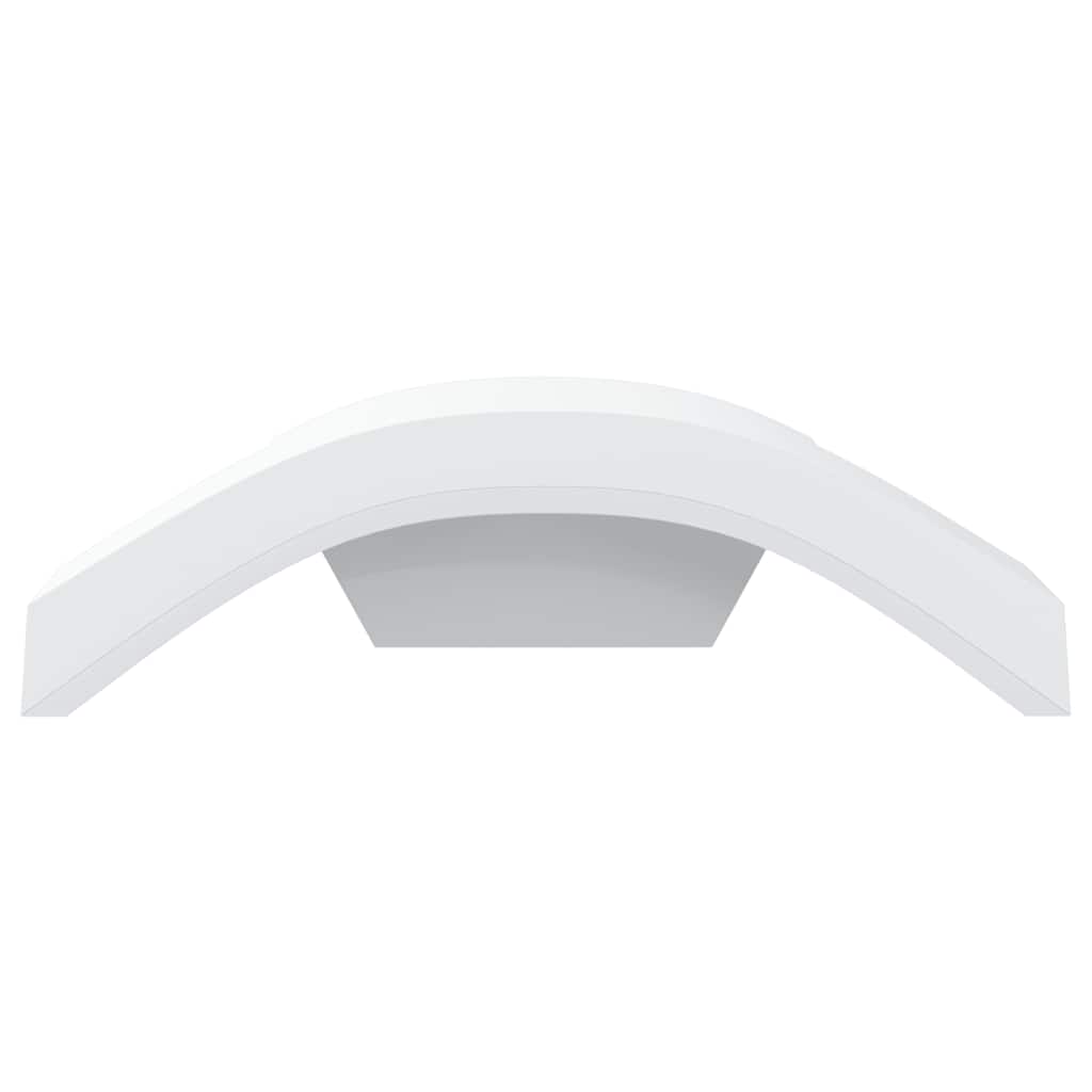 Set di 2 eleganti e versatili applique LED da esterno IP54 27,5 x 7 x 10 cm in alluminio bianco 02_0056594