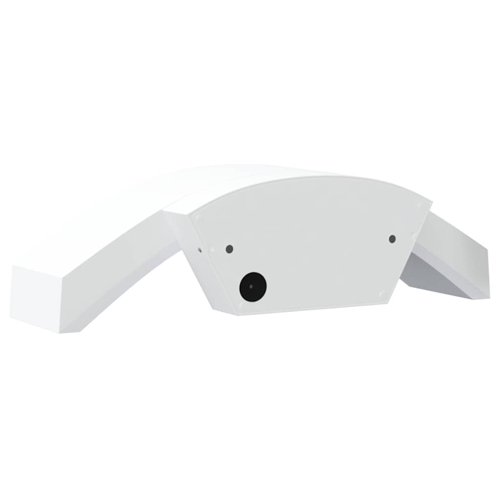 Set di 2 eleganti e versatili applique LED da esterno IP54 27,5 x 7 x 10 cm in alluminio bianco 02_0056594
