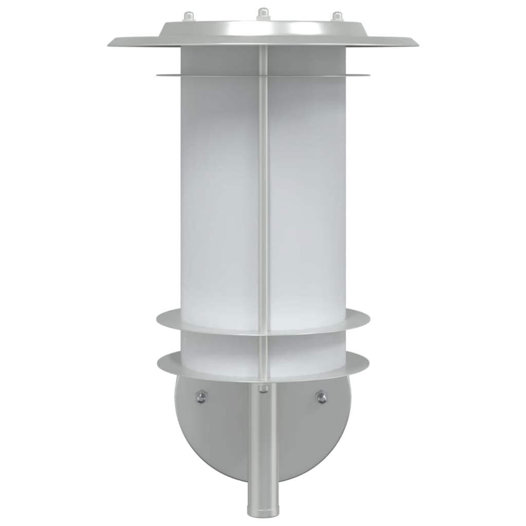 Applique da Esterno 2 pz Argento in Acciaio Inossidabile 4006285