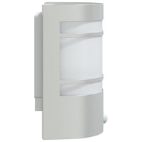 Applique per Esterno con Sensore 2 pz Argento in Acciaio Inox 4006297
