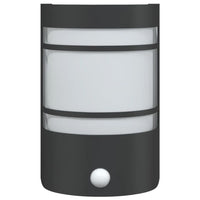 Applique per Esterno con Sensore 2 pz Nere in Acciaio Inox 4006301