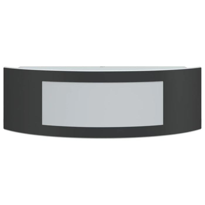 Applique da Esterno 2 pz Nere in Acciaio Inossidabile