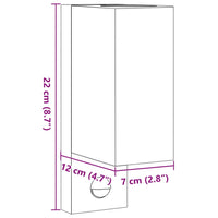 vidaXL Applique con Sensore 2 pz Nere in Alluminio Pressofuso