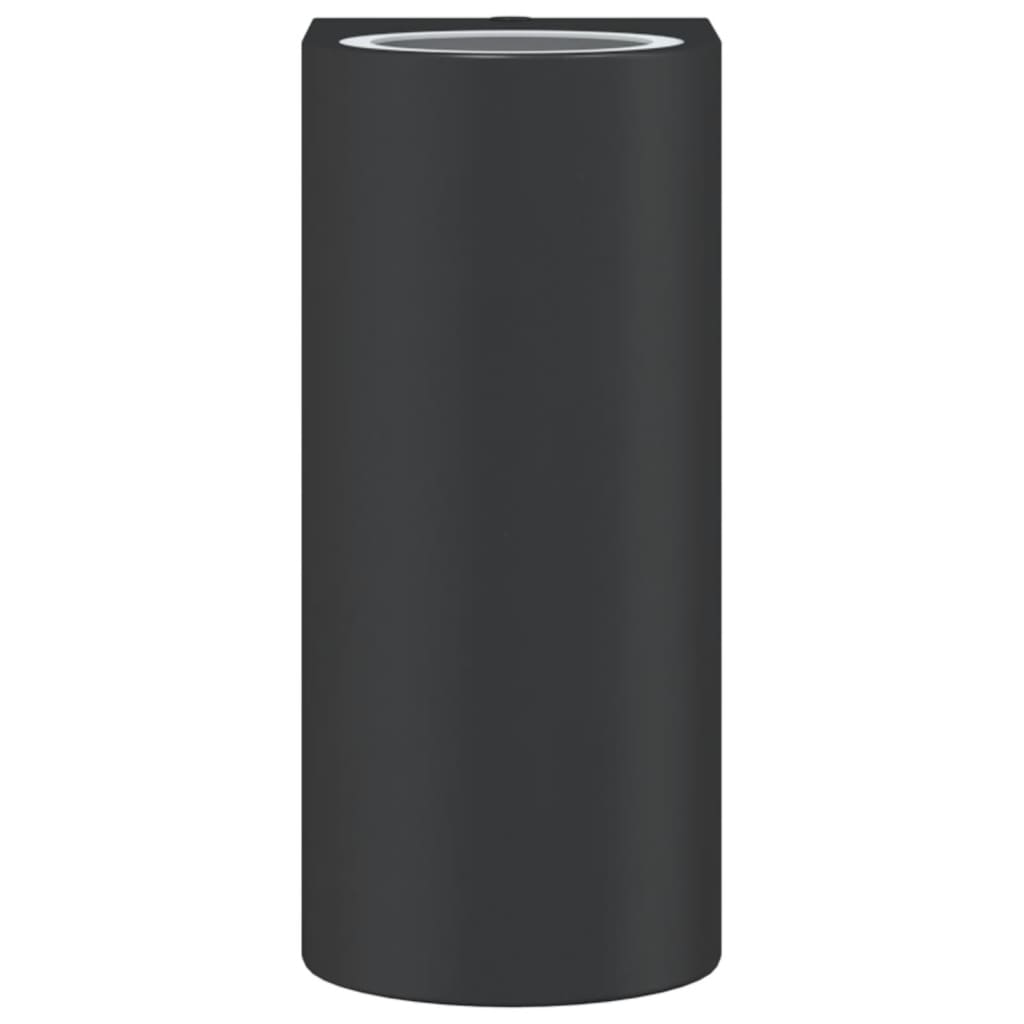 Applique da Parete per Esterni 2 pz Nere Alluminio Pressofuso 4006315