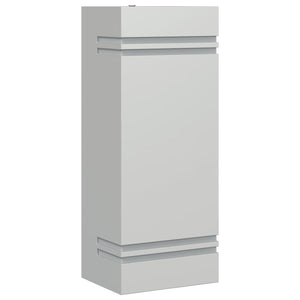 vidaXL Applique da Esterno Argento in Acciaio Inossidabile