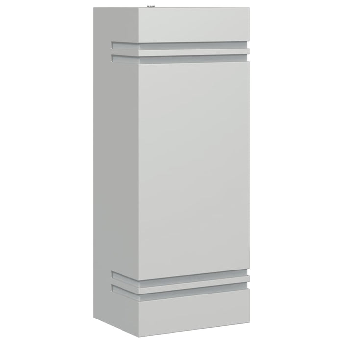 vidaXL Applique da Esterno Argento in Acciaio Inossidabile