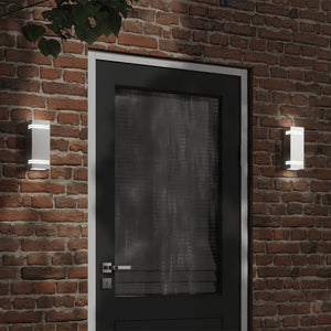 Applique da Esterno 2 pz Argento in Acciaio Inossidabile 4006323