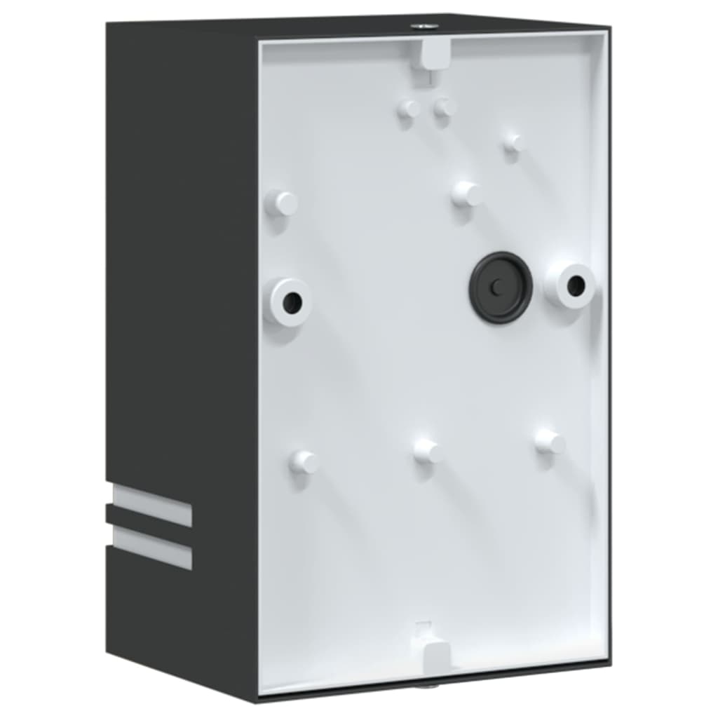 vidaXL Applique da Esterno Nera in Acciaio Inossidabile