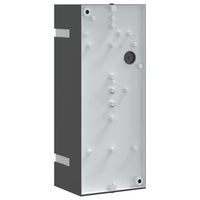 vidaXL Applique da Esterno Nera in Acciaio Inossidabile