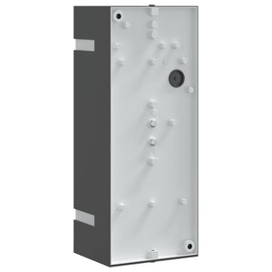 vidaXL Applique da Esterno Nera in Acciaio Inossidabile