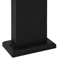 vidaXL Lampade da Terra per Esterni 3pz Nere 80cm Alluminio Pressofuso