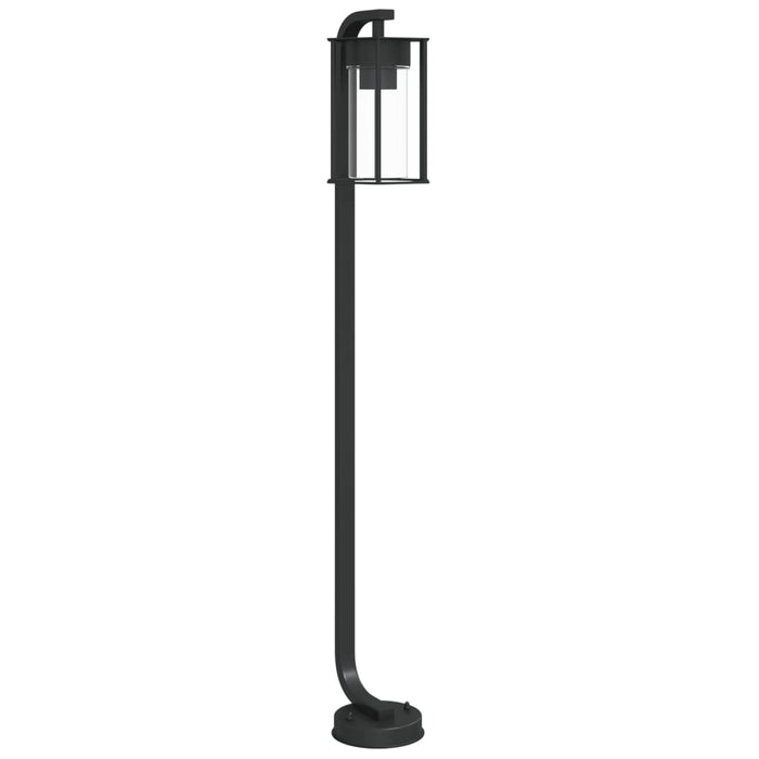 Lampada da terra per esterno 100 cm acciaio inox nero 02_0042504