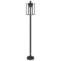 Lampada da terra per esterno 100 cm acciaio inox nero 02_0042504