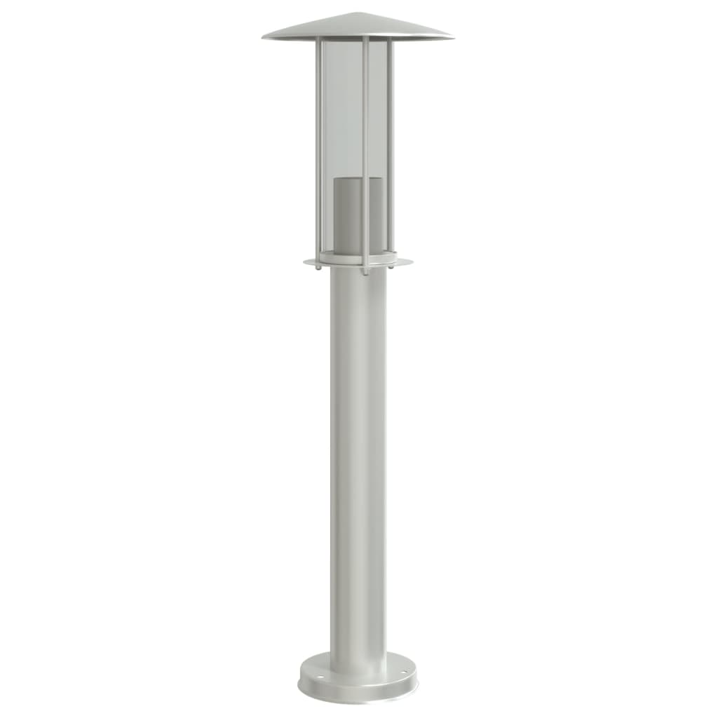 Lampada da Terra per Esterni Argento 60 cm in Acciaio Inox 4006349