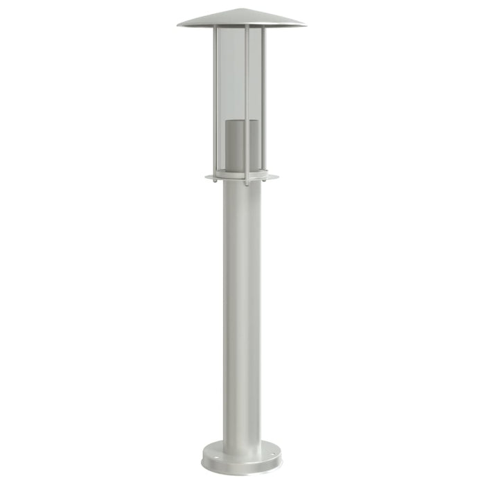Lampada da Terra per Esterni Argento 60 cm in Acciaio Inox 4006349