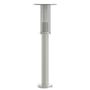 Lampade da Terra per Esterni 3 pz Argento 60 cm in Acciaio Inox