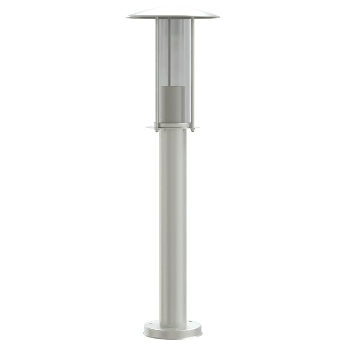 Lampade da terra per esterno 3 pz argento 60 cm acciaio inox Argento 02_0042560