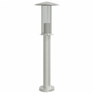 Lampade da Terra per Esterni 3 pz Argento 60 cm in Acciaio Inox