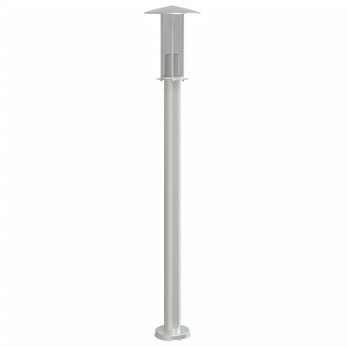 Lampada da Terra per Esterni Argento 100 cm in Acciaio Inox 4006351