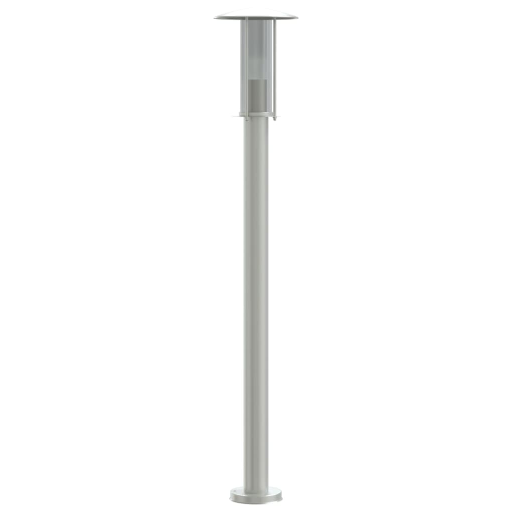 Lampade da terra per esterno 3 pz argento 100 cm acciaio inox Argento 02_0042555