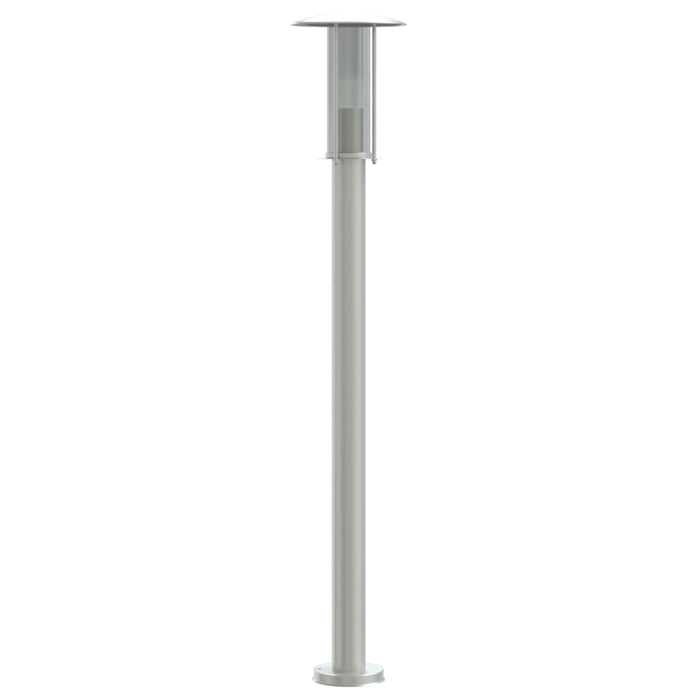 Lampade da terra per esterno 3 pz argento 100 cm acciaio inox Argento 02_0042555