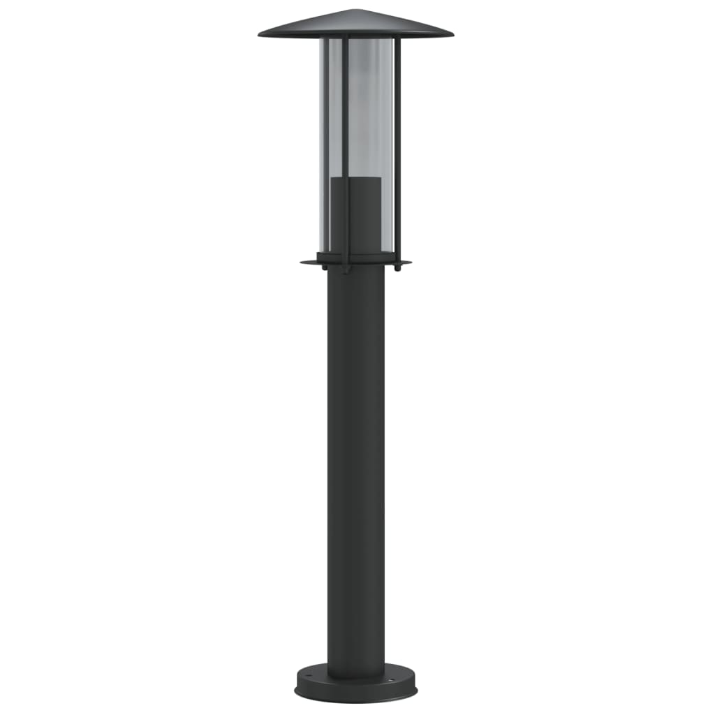 Lampada da Terra per Esterni Nera 60 cm in Acciaio Inox