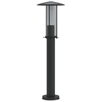 Lampada da Terra per Esterni Nera 60 cm in Acciaio Inox