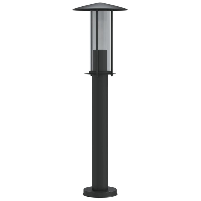 Lampada da Terra per Esterni Nera 60 cm in Acciaio Inox