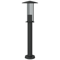 Lampada da Terra per Esterni Nera 60 cm in Acciaio Inox 4006353