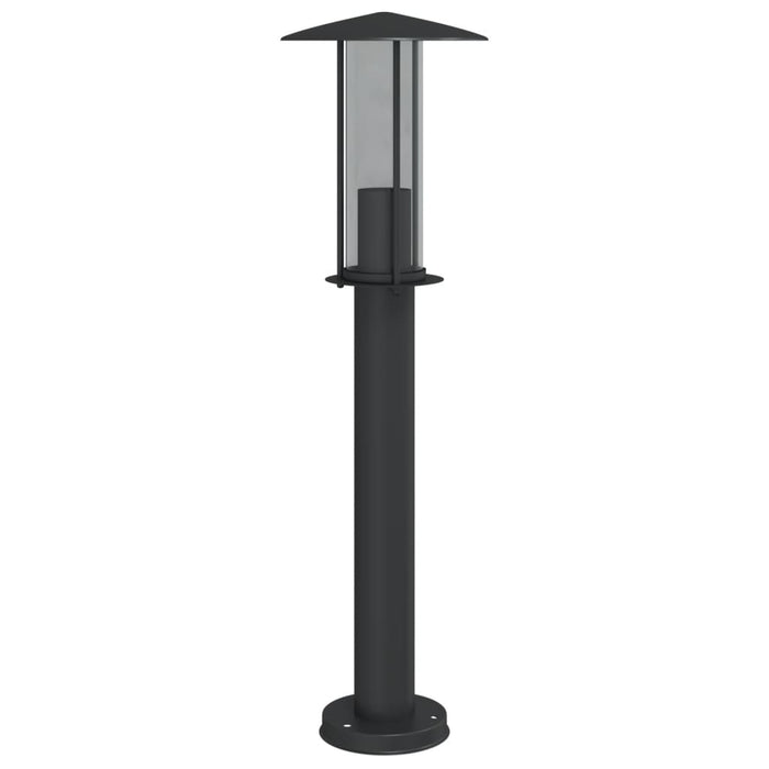 Lampada da Terra per Esterni Nera 60 cm in Acciaio Inox 4006353
