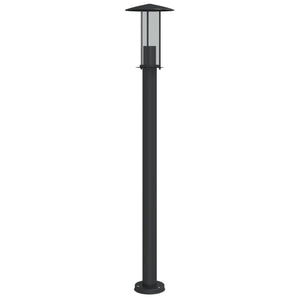 Lampada da terra per esterno 100 cm acciaio inox nero 02_0042503