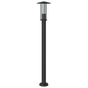 Lampada da terra per esterno 100 cm acciaio inox nero 02_0042503