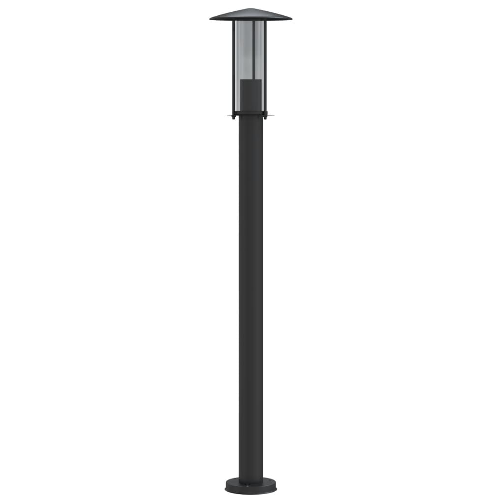Lampade da terra per esterno 3 pz 100 cm acciaio inox nero 02_0042545