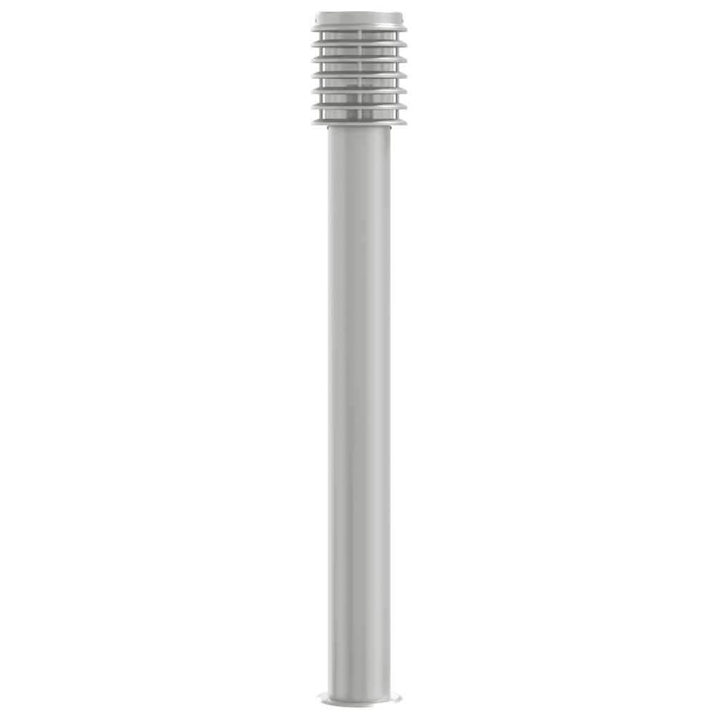 Lampade da Terra per Esterni 3 pz Argento 110cm in Acciaio Inox 4006360