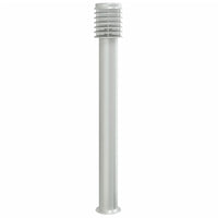 vidaXL Lampade da Terra per Esterni 3 pz Argento 110cm in Acciaio Inox