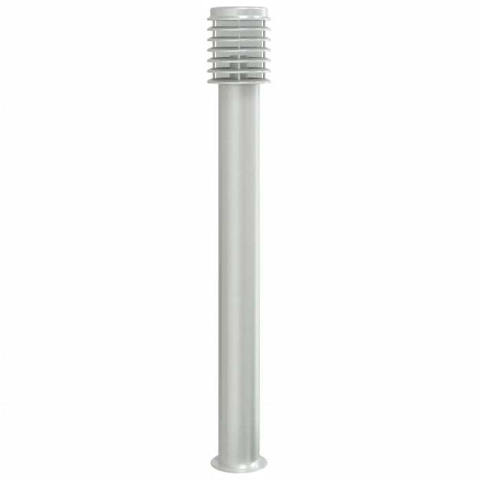 Lampade da terra per esterno 3 pz argento 110 cm acciaio inox Argento 02_0042556