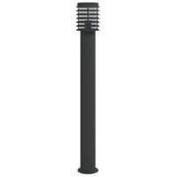 Lampade da terra per esterno 3 pz 110 cm acciaio inox nero 02_0042546