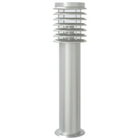 Lampada da terra per esterni con sensore argento in acciaio inox Silver 02_0042526