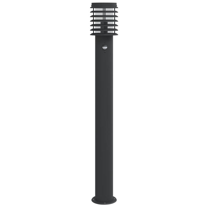 Lampade da Terra per Esterni Sensore Nere 3 pz 110 cm Acciaio 4006372