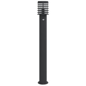 Lampade da Terra per Esterni Sensore Nere 3 pz 110 cm Acciaio