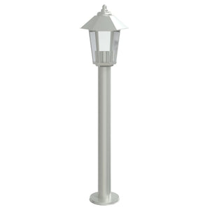 Lampada da Terra per Esterni Argento 80 cm in Acciaio Inox 4006381